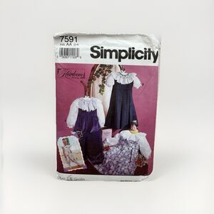 Simplicity Pattern Oliver Goodin 7591 Sz 2-4 Heirloom Child’s Jumpsuit Smocking